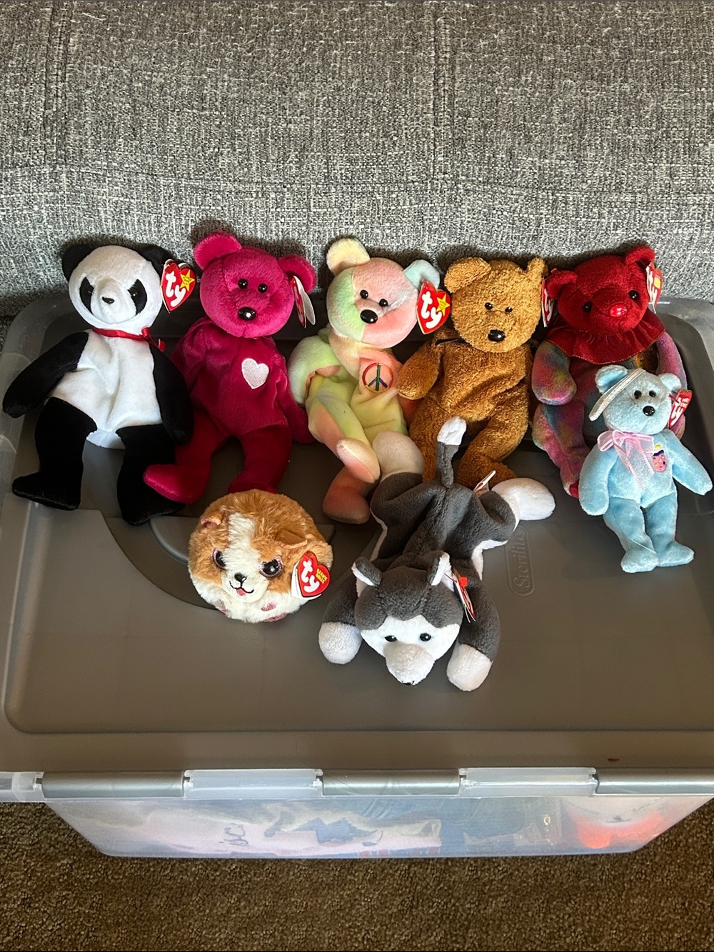 90’s TY Beanie Baby Plush Toy Collection - Assorted Colors